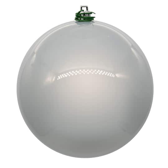 Vickerman 4.75" Pearl UV Drilled Ball Ornaments, 4ct. in Silver | Michaels®